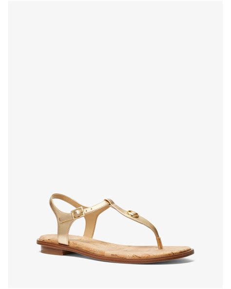 michael kors sasha t-strap sandal|mallory leather t strap sandal.